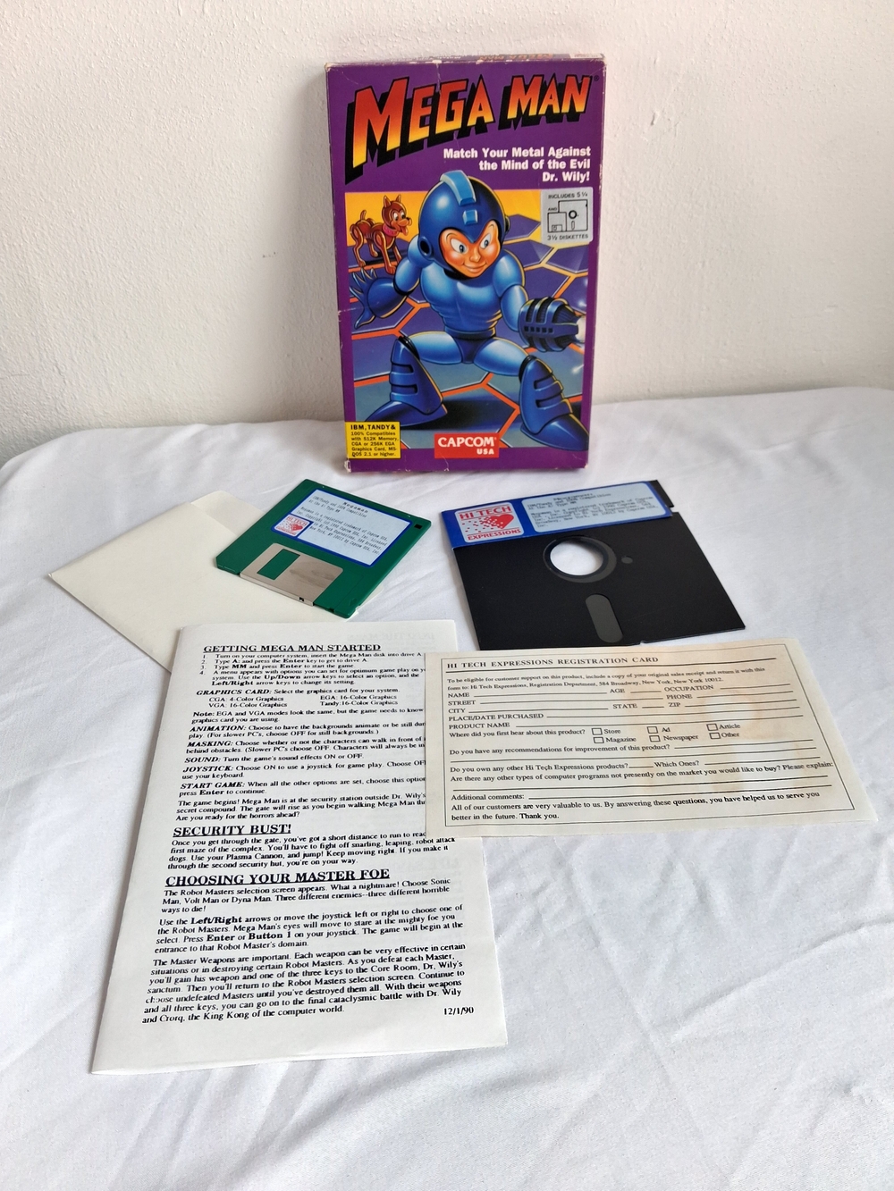Vintage 1990 Mega Man PC Game